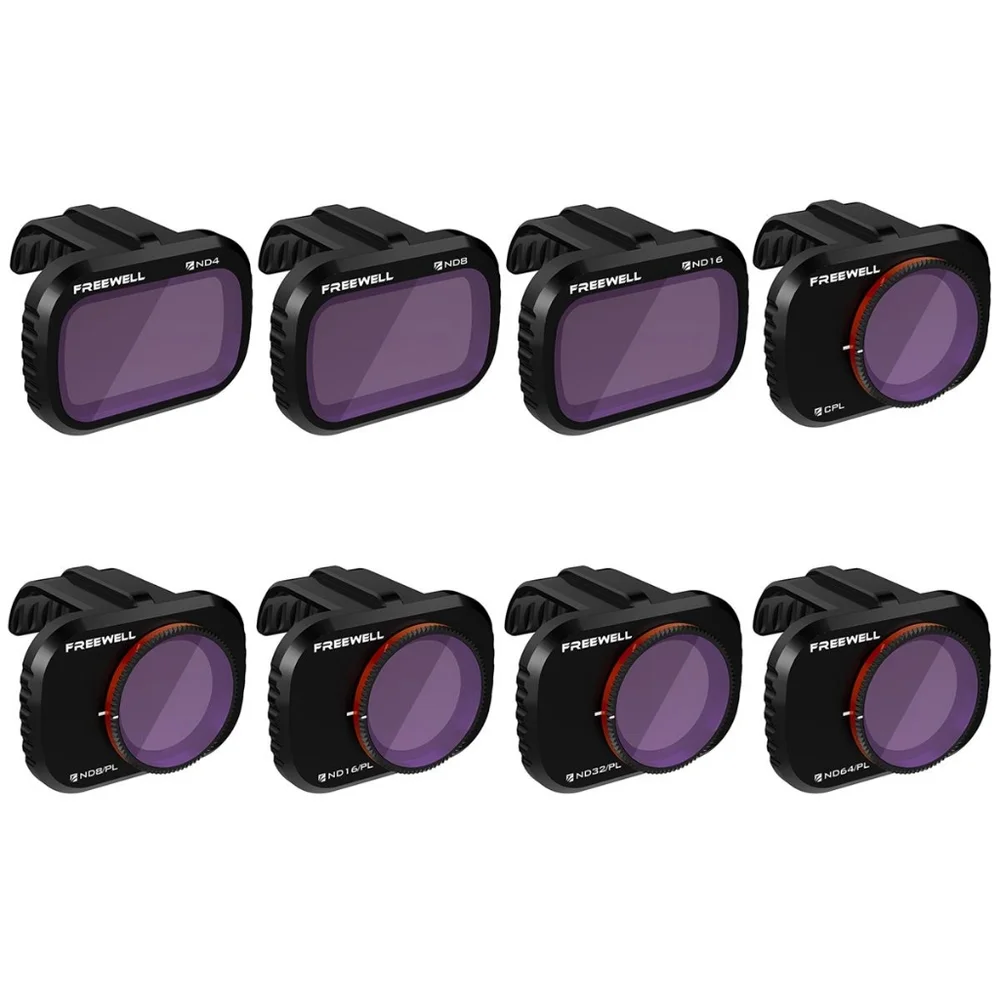 Freewell All Day Filter Bundle For DJI Mavic Mini & Mini 2 Drone (8-Pack)